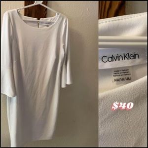 White Calvin Klein Dress